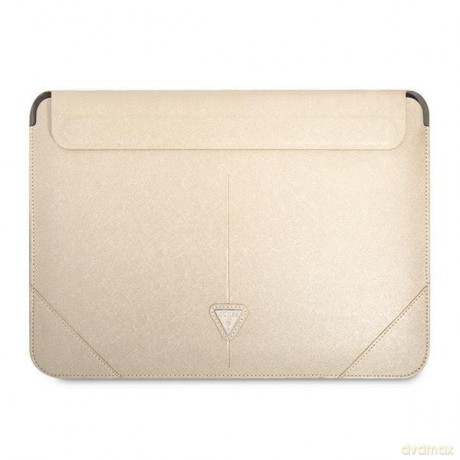 Guess Sleeve GUCS14PSATLE 13/14" beżowy /beige Saffiano Triangle Logo