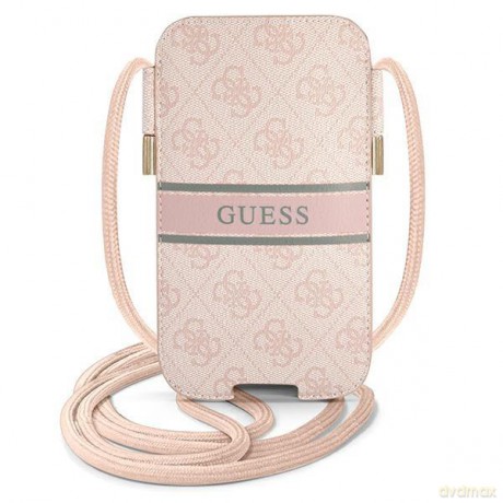 Guess Torebka GUPHL4GDPI 6,7" różowy/pink hardcase 4G Stripe