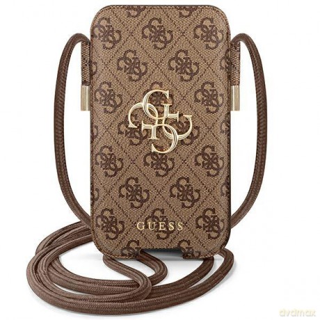 Guess Torebka GUPHL4GMGBR 6,7" brązowy/brown hardcase 4G Big Metal Logo