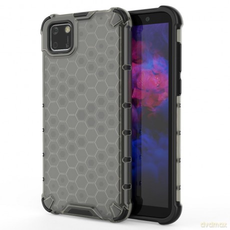 Honeycomb etui pancerny pokrowiec z żelową ramką Huawei Y5p czarny