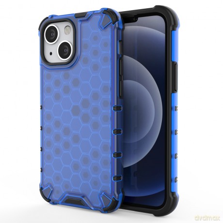 Honeycomb etui pancerny pokrowiec z żelową ramką iPhone 13 mini niebieski