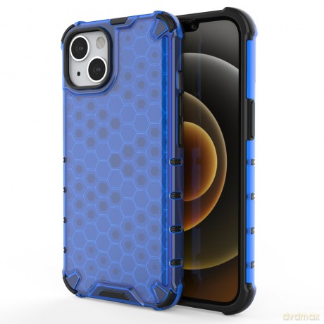 Honeycomb etui pancerny pokrowiec z żelową ramką iPhone 13 niebieski