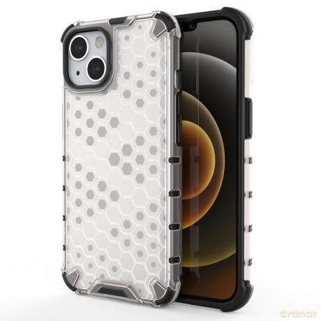Honeycomb etui pancerny pokrowiec z żelową ramką iPhone 13 przezroczysty