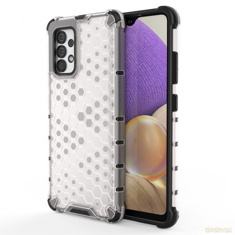 Honeycomb etui pancerny pokrowiec z żelową ramką Samsung Galaxy A03s (166,5) przezroczysty