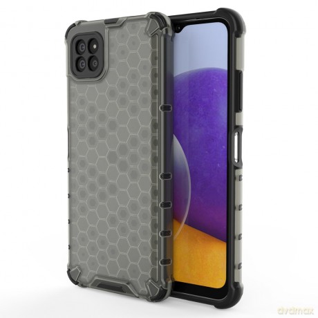 Honeycomb etui pancerny pokrowiec z żelową ramką Samsung Galaxy A22 5G czarny