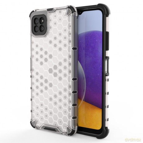 Honeycomb etui pancerny pokrowiec z żelową ramką Samsung Galaxy A22 5G przezroczysty