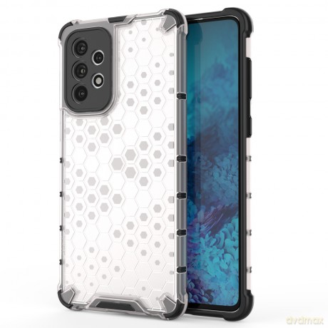 Honeycomb etui pancerny pokrowiec z żelową ramką Samsung Galaxy A73 przezroczysty