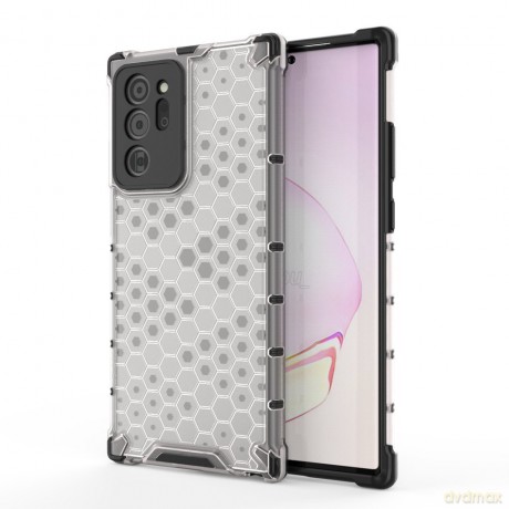 Honeycomb etui pancerny pokrowiec z żelową ramką Samsung Galaxy Note 20 przezroczysty
