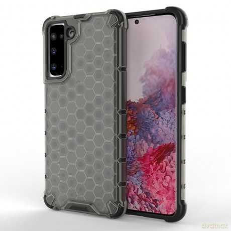 Honeycomb etui pancerny pokrowiec z żelową ramką Samsung Galaxy S21 5G czarny