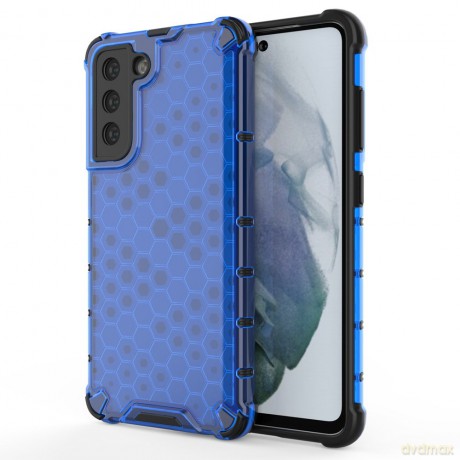 Honeycomb etui pancerny pokrowiec z żelową ramką Samsung Galaxy S21 FE niebieski