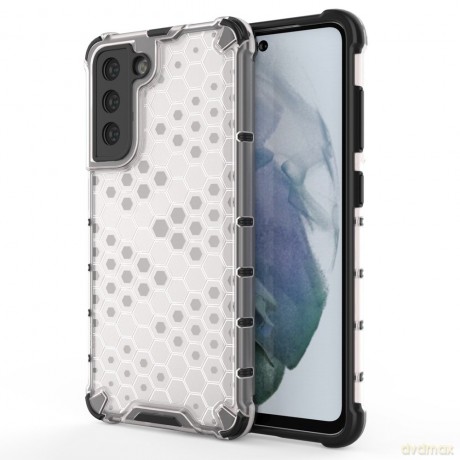 Honeycomb etui pancerny pokrowiec z żelową ramką Samsung Galaxy S21 FE przezroczysty