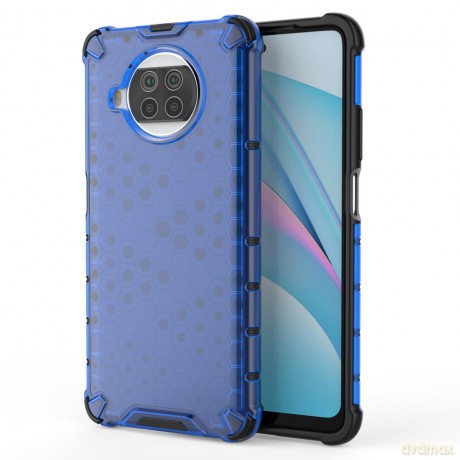 Honeycomb etui pancerny pokrowiec z żelową ramką Xiaomi Mi 10T Lite niebieski