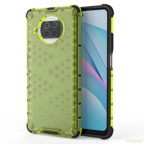 Honeycomb etui pancerny pokrowiec z żelową ramką Xiaomi Mi 10T Lite zielony