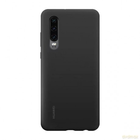 Huawei Silicone Case elastyczne silikonowe etui pokrowiec Huawei P30 czarny (51992844)