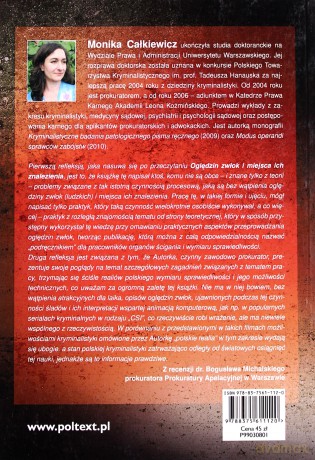 Oględziny Zwłok I Miejsca Ich Znalezienia - Monika Całkiewicz [KSIĄŻKA]