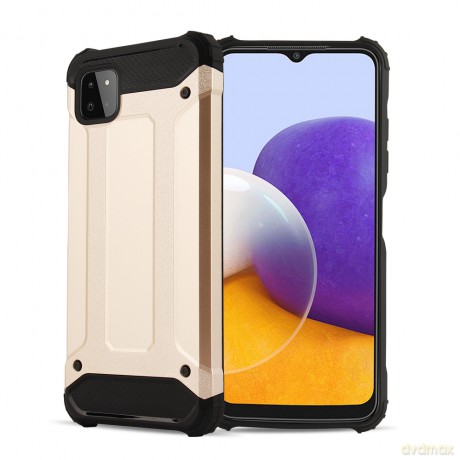 Hybrid Armor pancerne hybrydowe etui pokrowiec Samsung Galaxy A22 5G złoty