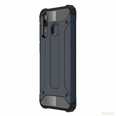Hybrid Armor pancerne hybrydowe etui pokrowiec Samsung Galaxy A30 niebieski