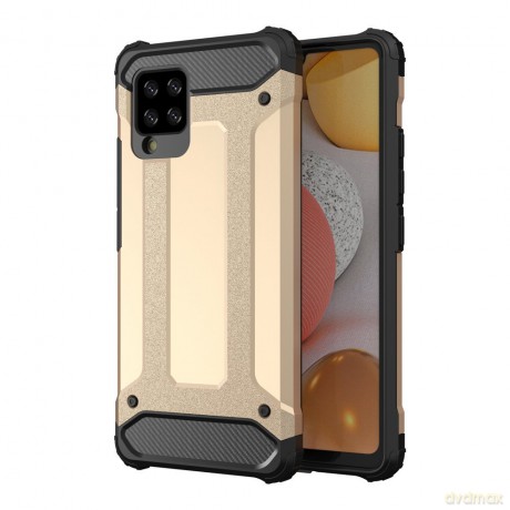 Hybrid Armor pancerne hybrydowe etui pokrowiec Samsung Galaxy A42 5G złoty