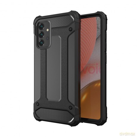 Hybrid Armor pancerne hybrydowe etui pokrowiec Samsung Galaxy A72 4G czarny
