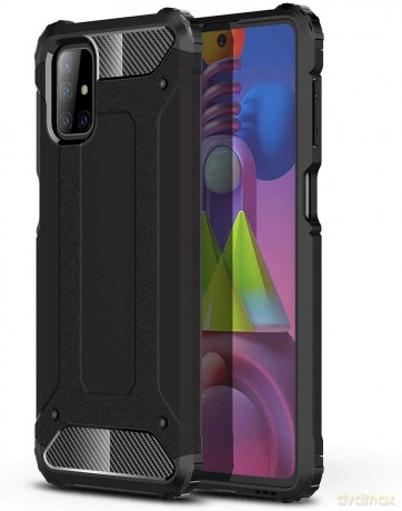 Hybrid Armor pancerne hybrydowe etui pokrowiec Samsung Galaxy M51 czarny