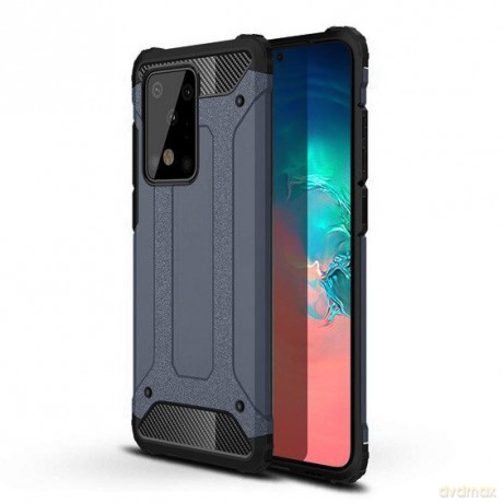 Hybrid Armor pancerne hybrydowe etui pokrowiec Samsung Galaxy S20 Ultra niebieski