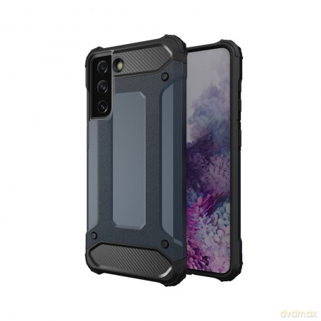 Hybrid Armor pancerne hybrydowe etui pokrowiec Samsung Galaxy S21 Ultra 5G niebieski