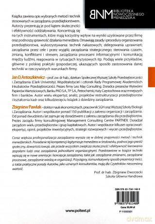 Techniki Menedżerskie Skuteczne Zarządzanie Firmą (broszurowa) - Jan D. Antoszkiewicz, Zbigniew Pawlak [KSIĄŻKA]
