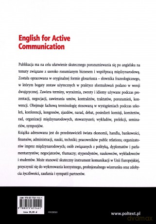 English For Active Communication Terminy Wyrażenia Zwroty Idiomy (broszurowa) - Piotr Domański [KSIĄŻKA]