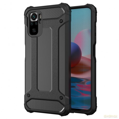 Hybrid Armor pancerne hybrydowe etui pokrowiec Xiaomi Redmi Note 10 Pro czarny