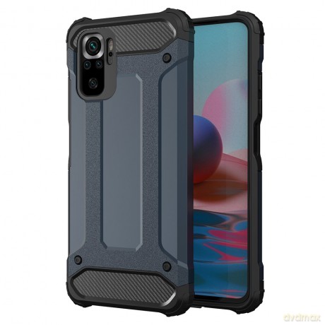 Hybrid Armor pancerne hybrydowe etui pokrowiec Xiaomi Redmi Note 10 Pro niebieski