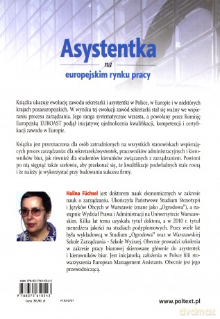 Asystentka Na Europejskim Rynku Pracy - Halina Füchsel [KSIĄŻKA]
