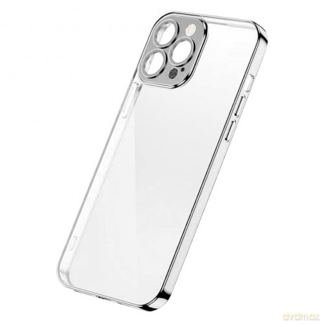 Joyroom Chery Mirror Case etui pokrowiec do iPhone 13 obudowa z metaliczną ramką srebrny (JR-BP907 silver)