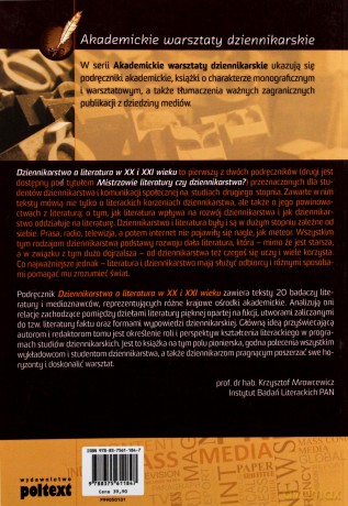 Dziennikarstwo a literatura w XX i XXI wieku [KSIĄŻKA]