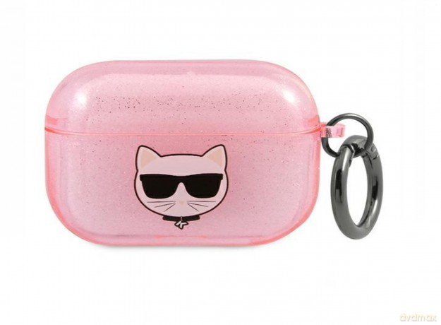 Karl Lagerfeld KLA3UCHGP AirPods 3 cover różowy/pink Glitter Choupette