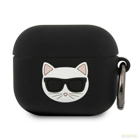 Karl Lagerfeld KLACA3SILCHBK AirPods 3 cover czarny/black Silicone Choupette