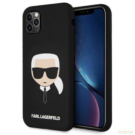 Karl Lagerfeld KLHCN58SLKHBK iPhone 11 Pro czarny/black hardcase Silicone Karl`s Head