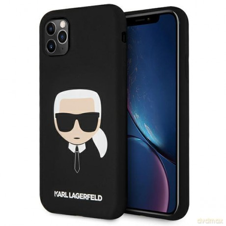 Karl Lagerfeld KLHCN65SLKHBK iPhone 11 Pro Max czarny/black hardcase Silicone Karl`s Head