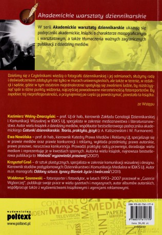 Fotografia Dziennikarska Teoria Praktyka Prawo - Kazimierz Wolny-Zmorzyński, Ewa Nowińska, Krzysztof Groń, Waldemar Sosnowski [KSIĄŻKA]