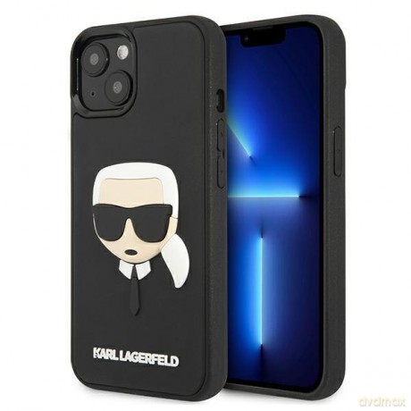 Karl Lagerfeld KLHCP13MKH3DBK iPhone 13 6,1" czarny/black hardcase 3D Rubber Karl`s Head