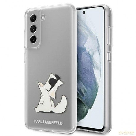 Karl Lagerfeld KLHCS21FCFNRC S21 FE G990 hardcase transparent Choupette Eat