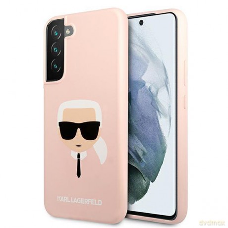 Karl Lagerfeld KLHCS22MSLKHPI S22+ S906 rożowy/pink hardcase Silicone Karl`s Head
