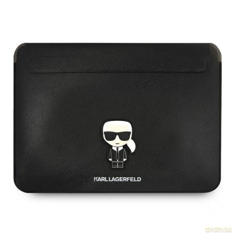 Karl Lagerfeld Sleeve KLCS14PISFBK 13/14" czarny/black Saffiano Ikonik Karl