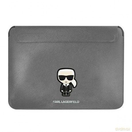 Karl Lagerfeld Sleeve KLCS14PISFG 13/14" srebrny/siver Saffiano Ikonik Karl