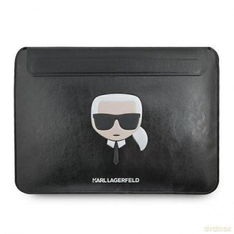 Karl Lagerfeld Sleeve KLCS16KHBK 16" czarny/black Ikonik Karl`s Head