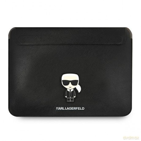 Karl Lagerfeld Sleeve KLCS16PISFBK 16" czarny/black Saffiano Ikonik Karl
