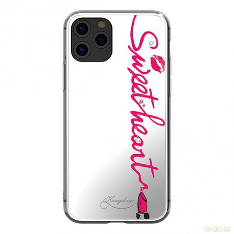 Kingxbar Angel lustrzane etui ozdobione oryginalnymi Kryształami Swarovskiego iPhone 11 Pro Max lusterko przezroczysty