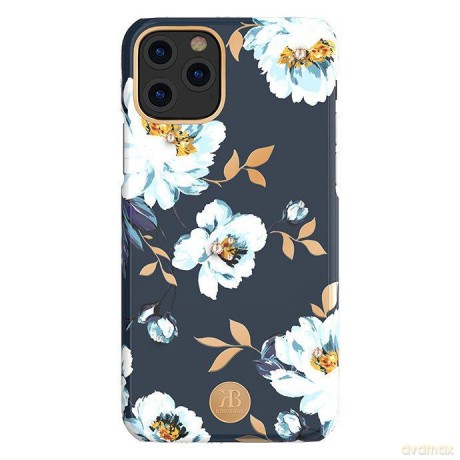 Kingxbar Blossom etui ozdobione oryginalnymi Kryształami Swarovskiego iPhone 11 Pro Max wielokolorowy (Gardenia)