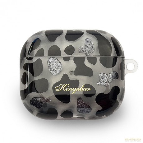 Kingxbar Charm Pods Case etui do AirPods 3 obudowa pokrowiec na słuchawki krowa
