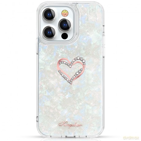 Kingxbar Epoxy Series etui z Kryształami Swarovskiego iPhone 13 Pro Max wielokolorowy