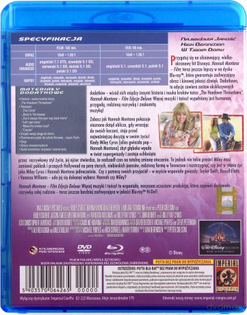 Hannah Montana: Film (Deluxe) (Disney) [Blu-Ray]+[DVD]